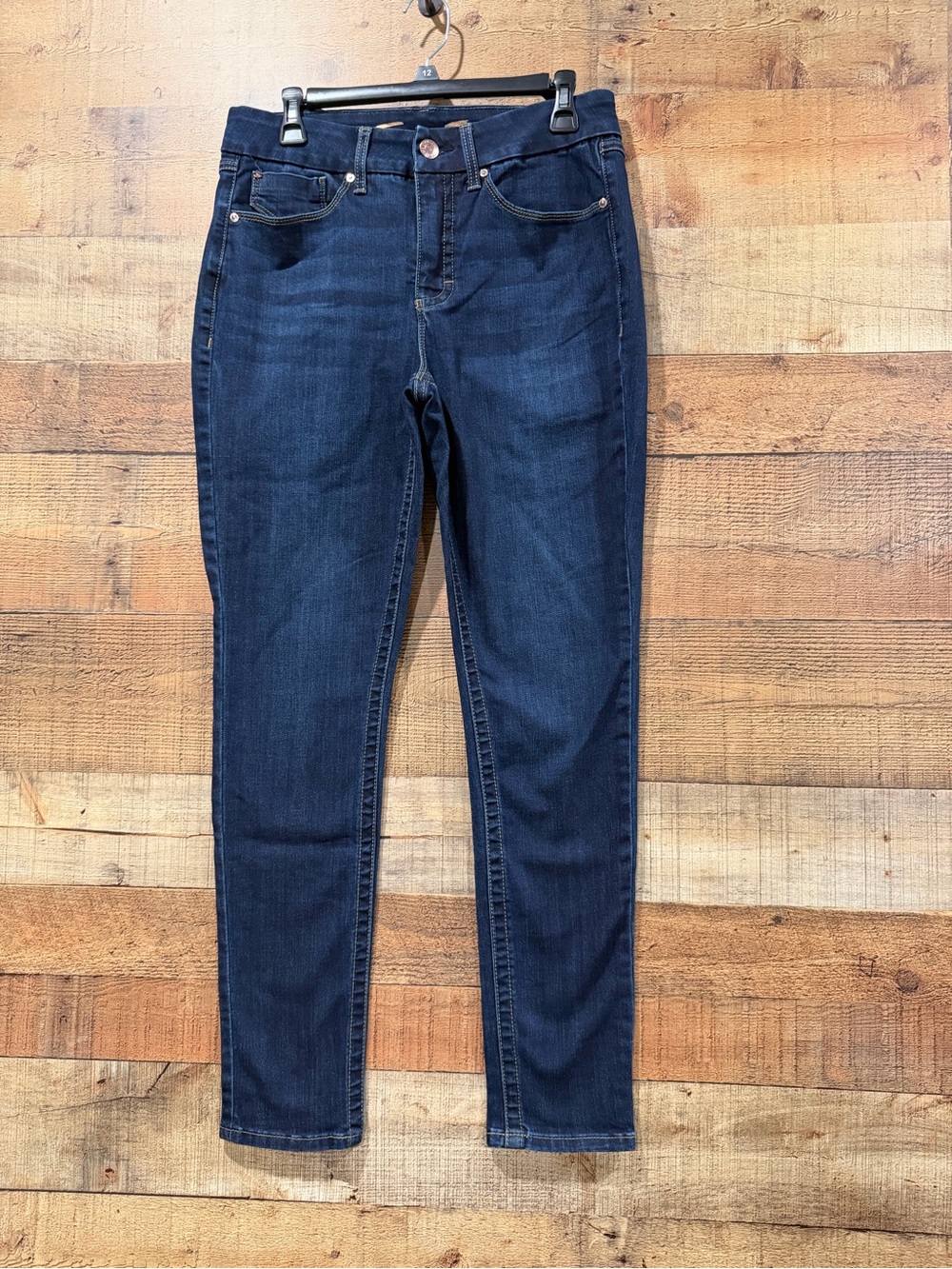 Seven7 Tummyless Slimming High Rise Indigo Skinny Jeans Size 10